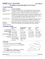 Preview for 1 page of Epson C11C424001 - Stylus C80 Color Inkjet Printer Specification Sheet