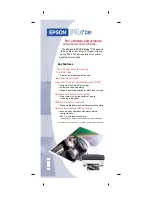 Epson C11C424001 - Stylus C80 Color Inkjet Printer Specifications preview