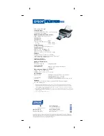 Preview for 2 page of Epson C11C456021 - Stylus Photo 960 Color Inkjet Printer Specifications