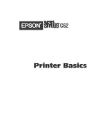 Epson C11C484001 - Stylus C62 Color Inkjet Printer Printer Basics Manual preview