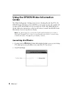 Preview for 9 page of Epson C11C484001 - Stylus C62 Color Inkjet Printer Printer Basics Manual