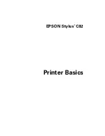 Предварительный просмотр 1 страницы Epson C11C486001 - Stylus C82 Color Inkjet Printer Printer Basics Manual