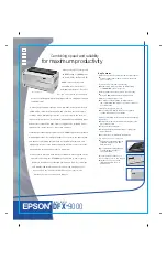 Epson C11C605001 - DFX 9000 B/W Dot-matrix Printer Specifications preview