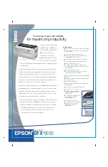 Preview for 1 page of Epson C11C605001 - DFX 9000 B/W Dot-matrix Printer Specifications