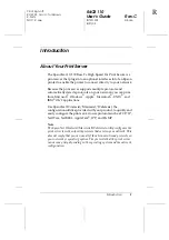 Preview for 13 page of Epson C12C824052 (Internal Type-B 10/100Base-T High Speed Ethernet Print Server) User Manual