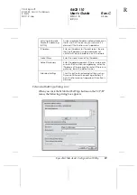 Preview for 101 page of Epson C12C824052 (Internal Type-B 10/100Base-T High Speed Ethernet Print Server) User Manual