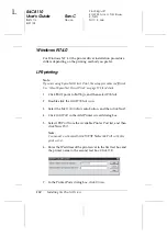 Preview for 136 page of Epson C12C824052 (Internal Type-B 10/100Base-T High Speed Ethernet Print Server) User Manual