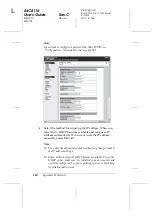 Preview for 216 page of Epson C12C824052 (Internal Type-B 10/100Base-T High Speed Ethernet Print Server) User Manual