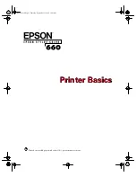 Предварительный просмотр 2 страницы Epson C200001 - Stylus Color 660 Inkjet Printer Printer Basics Manual