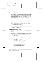 Предварительный просмотр 150 страницы Epson C204001 - DFX 8500 B/W Dot-matrix Printer User Manual