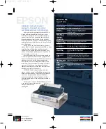 Epson C276001 - FX 980 B/W Dot-matrix Printer Specifications preview