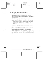 Preview for 13 page of Epson C276001 - FX 980 B/W Dot-matrix Printer User Manual