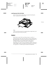 Preview for 21 page of Epson C276001 - FX 980 B/W Dot-matrix Printer User Manual