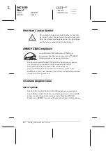 Preview for 24 page of Epson C276001 - FX 980 B/W Dot-matrix Printer User Manual