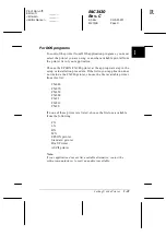 Preview for 47 page of Epson C276001 - FX 980 B/W Dot-matrix Printer User Manual