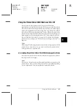 Preview for 109 page of Epson C276001 - FX 980 B/W Dot-matrix Printer User Manual