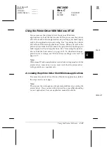 Preview for 119 page of Epson C276001 - FX 980 B/W Dot-matrix Printer User Manual