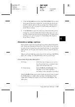 Preview for 127 page of Epson C276001 - FX 980 B/W Dot-matrix Printer User Manual