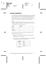 Preview for 132 page of Epson C276001 - FX 980 B/W Dot-matrix Printer User Manual