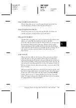 Preview for 135 page of Epson C276001 - FX 980 B/W Dot-matrix Printer User Manual