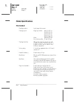 Preview for 198 page of Epson C276001 - FX 980 B/W Dot-matrix Printer User Manual