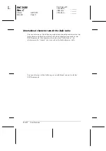 Preview for 224 page of Epson C276001 - FX 980 B/W Dot-matrix Printer User Manual