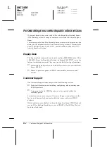 Preview for 228 page of Epson C276001 - FX 980 B/W Dot-matrix Printer User Manual