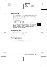 Preview for 231 page of Epson C276001 - FX 980 B/W Dot-matrix Printer User Manual