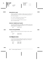 Preview for 232 page of Epson C276001 - FX 980 B/W Dot-matrix Printer User Manual