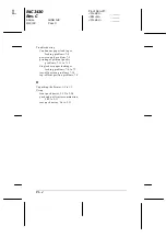 Preview for 244 page of Epson C276001 - FX 980 B/W Dot-matrix Printer User Manual