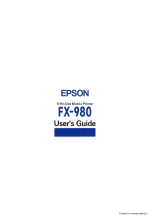 Preview for 247 page of Epson C276001 - FX 980 B/W Dot-matrix Printer User Manual