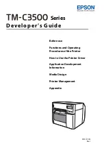 Preview for 1 page of Epson C31CD54011 Developer'S Manual
