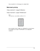 Preview for 33 page of Epson C4100 - AcuLaser Color Laser Printer Reference Manual