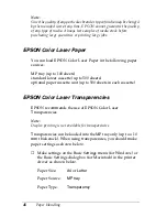 Preview for 48 page of Epson C4100 - AcuLaser Color Laser Printer Reference Manual