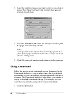 Preview for 68 page of Epson C4100 - AcuLaser Color Laser Printer Reference Manual