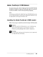 Preview for 209 page of Epson C4100 - AcuLaser Color Laser Printer Reference Manual