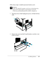 Preview for 217 page of Epson C4100 - AcuLaser Color Laser Printer Reference Manual