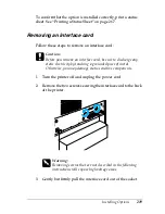 Preview for 219 page of Epson C4100 - AcuLaser Color Laser Printer Reference Manual