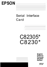 Preview for 1 page of Epson C8230 Series User Manual