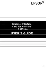 Preview for 1 page of Epson C82324* User Manual