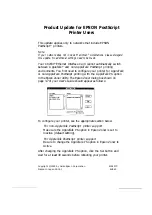 Предварительный просмотр 2 страницы Epson C823312 (Ethernet) User Manual