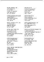 Preview for 6 page of Epson C823312 (Ethernet) User Manual