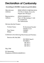 Предварительный просмотр 4 страницы Epson C82345 (Type B Bi-d Parallel I/F) User Manual