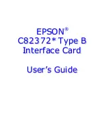 Epson C82372 User Manual preview