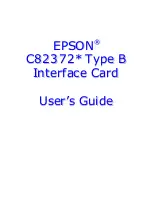 Preview for 1 page of Epson C82372 User Manual