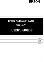 Epson C826091 (PS Card) User Manual предпросмотр