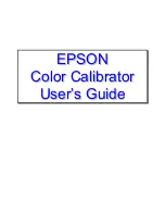 Preview for 1 page of Epson C850081 ( Color Calibrator) User Manual