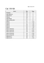 Preview for 2 page of Epson Cal. VS15A Watch Movement Specification And Drawing