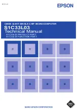 Preview for 1 page of Epson CMOS 32-Bit Single Chip Microcomputer S1C33L03 Technical Manual