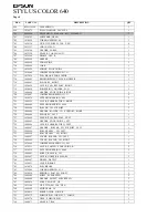 Preview for 5 page of Epson Color Printer Parts Manual